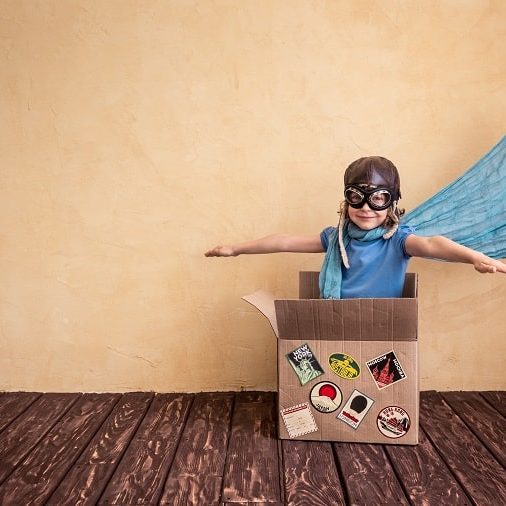 independent activities for 4 year olds – little boy playing pretend plane with cardboard independent activities for 4 year olds - little boy playing pretend plane with cardboard