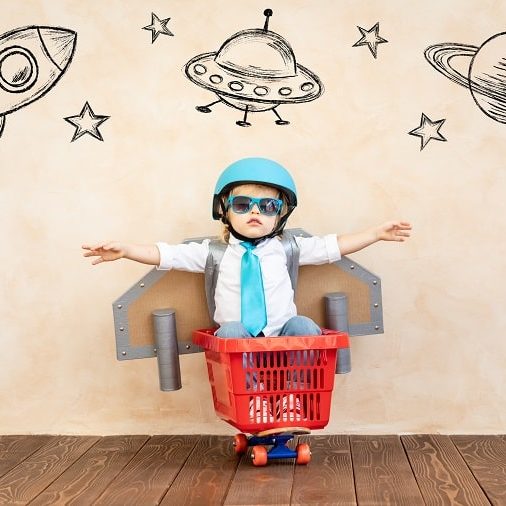 why is imagination important for child development – child playing pretend with rocket ship why is imagination important for child development - child playing pretend with rocket ship