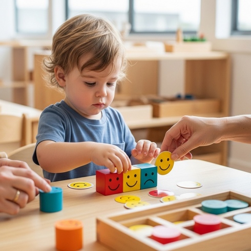 img_001_feature_image Toddler learning emotional recognition through play-based activities at a Sunshine Coast early learning centre