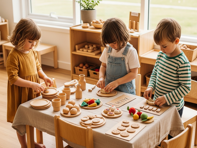 Children developing social skills through collaborative dramatic play in Australian early learning environment